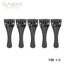NAOMI 1/2 violín cordal 5 uds violín de fibra de carbono codo W/ 4 sintonizadores para 1/2 violín nuevo piezas y accesorios 2024 - compra barato