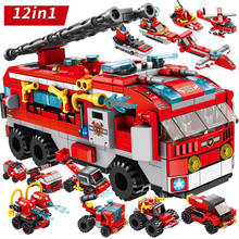 Fire Truck 561PCS Mini Figures Car Accessories Blocks Children Toys Toys Kids Bricks Building Blocks Set Educational Toy For Boy 2024 - buy cheap