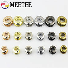 Meetee 5pcs ID9/11/14mm Metal Die-casting Eyelets Buckle O Ring Screws Stoma Clasp DIY Garment Perforated Rope Hook Accessories 2024 - buy cheap