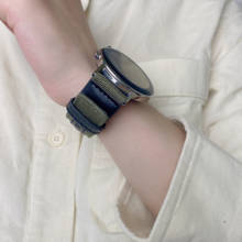 Ремешок 22 20 мм для Samsung Gear sport S2 S3 Classic galaxy watch 42 46 мм, браслет для huami amazfit gtr bip huawei honor gt 2 active 40 мм 44 мм 2024 - купить недорого