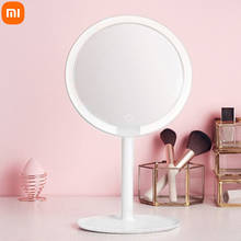 Newest Xiaomi mijia Makeup Mirror Desktop LED Lighted Portable Type-C Charging Touch Screen Adjustable Mirrors Brightness 2024 - купить недорого