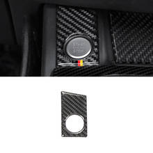Real Carbon Fiber Car Styling Interior Engine Start Stop Ring Panel Cover Trim For Audi A4 B9 A4L 2017 2018 2024 - buy cheap