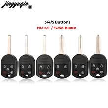 jingyuqin 10pcs For Ford Edge Explorer Ranger Windstar Expedition Mustang Remote Key Shell Case fo38 HU101 Blade 3/4/5 Buttons 2024 - buy cheap