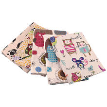 TERAMILA Linen Fabric Cartoon Animals Designs Sewing Material Tissu Tablecloth Pillow Bag Curtain Cushion  Home Textile Cotton 2024 - compra barato