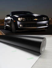 Envoltura de vinilo autoadhesiva de 50cm x 152cm, película de pegatina de membrana de estilo de coche sin burbujas, color negro mate 2024 - compra barato