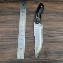 Cuchillo de hoja fija de acero de aleación DC53, cuchillo afilado para caza al aire libre, autodefensa, cuchillo recto táctico para acampar 2024 - compra barato