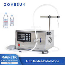 ZONESUN Electrical Liquid Filling Machine Bottle Water Filler Digital Pump For Perfume Drinking Beverage Juice Olive Oil 2024 - buy cheap