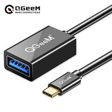 USB C OTG Кабель-адаптер USB 3,0 2,0 A папа-мама кабель для синхронизации данных адаптер для компьютерного кабеля OTG USB C 2024 - купить недорого