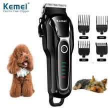 Professional Dog Hair Trimer Rechargeable Cutting Machine LED Display Pet Hair Shaver Cordless Electric Hair Clipper For Pet 45D 2024 - buy cheap