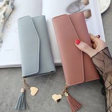 2021 Fashion Women Wallets Simple Zipper Purses Black White Gray Red Long Section Clutch Wallet Soft PU Leather Money Bag 2024 - купить недорого