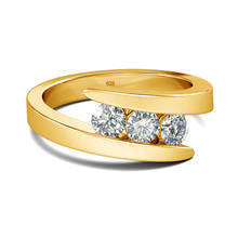 Anillo Vintage de Plata de Ley 925 auténtica para mujer, anillo de moissanita de 4mm, 0.3ct, diamante, Color D, VVS1, joyería Eternity de compromiso 2024 - compra barato