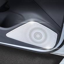 Estilo do carro Interior do Áudio Orador Decoração Adesivo Para Audi A3 8V 2013-18 Falante Estéreo Porta Do Carro Moldura Decorativa Capa Guarnição 2024 - compre barato