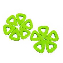 Drop Shipping Guitar Felt Picks with heart shape Plectrums Green for Ukulele Bass free shipping 2024 - buy cheap