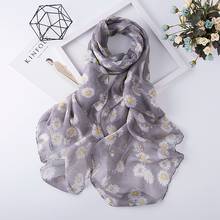 Novo cachecol feminino de luxo com estampa floral e viscose, lenços de cabeça hijab, boêmio, oblong, pashmina, tamanho grande, envoltório, outono 2024 - compre barato