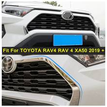 Car Styling Front Fog Lights Foglight Lamp Eyelid Eyebrow Panel Cover Trim Chrome For TOYOTA RAV4 RAV 4 XA50 2019 2020 2021 2024 - buy cheap