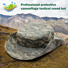 Gorra táctica de camuflaje para hombre, sombrero militar Boonie, gorras del Ejército de EE. UU., deportes al aire libre, gorra de cubo para el sol, pesca, senderismo, caza, 60CM 2024 - compra barato