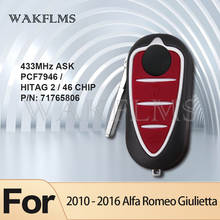 3 кнопки дистанционного управления клавишами для Alfa Romeo Giulietta (Marelli BSI) PCF7946 чип 433 МГц настоящий ключ P/N 71765806 71754380 71775511 2024 - купить недорого