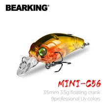 BEARKING Top Wobblers fishing lures  crankbaits minnow quality professional Fishing hooks baits 3.5cm 3.5g Fishing tackle 2024 - buy cheap