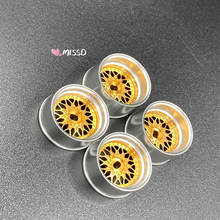 High Precision Metal 20MM BBS Electroplate Large Throw Dichromatic Wheel Hub for MosquitoCart MINI-Q MINI-Z RC Car Upgrade Parts 2024 - buy cheap