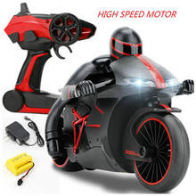 2,4G мини-мод RC мотоцикл с крутым светом высокая скорость мотоцикл модель игрушка дистанционное управление Дрифт мотор подарки для мальчиков детей 2024 - купить недорого