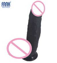 FAAK 23.5x5.2cm Huge Realistic Silicone Dildo Horse Cock Soft  Penis with Suction Cup Big Dick Sex Toys for Women Masturbator 2024 - buy cheap