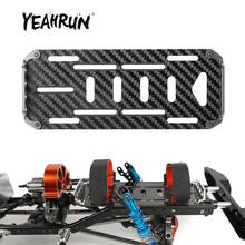 YEAHRUN-bandeja de placa de montaje de batería de fibra de carbono para Axial SCX10 1:10 RC Crawler Car 2024 - compra barato