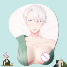 Yuri!!! on Ice Mouse Pad Victor Nikiforov Anime 3D Mouse Pad Mat Male Wrist Rest Big Breast Otaku Anti-Slip Gel Gaming Playmat 2024 - buy cheap