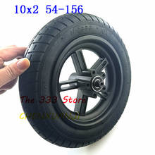 Fácil de instalar 10 polegadas cubo da roda traseira disco de freio eixo pneu para xiaomi mijia m365 roda scooter elétrico wanda 10x2 whee 2024 - compre barato
