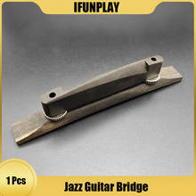 6 String Archtop Ebony Jazz Guitar Bridge Adjustable Floating Ebony Bridge Jazz Guitar Accessories 2024 - buy cheap