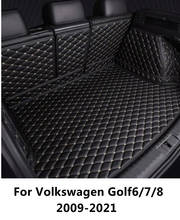 Sj personalizado, conjunto completo de capas à prova d'água para porta-malas de carro, bandeja traseira, revestimento de carga para volkswagen vw golf 6, 7, 8th 2000-21 2024 - compre barato