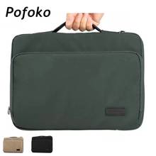 Pofoko-Bolso de mano para ordenador portátil, funda de 12,13,14,15, 15,6 pulgadas, maletín para Macbook Air Pro 13,3, 15,4, Dropship E550 2024 - compra barato