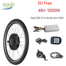Electric Wheel Motor Wheel For Electric Bike ebike 1000w Motor wheel For Electric Bike 48v Hub Motor Rear Hub Bicycle 28/27.5/26 2024 - buy cheap