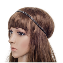 Diadema de cuero doble con gemas, accesorios para el cabello, estilo bohemio, punk 2024 - compra barato