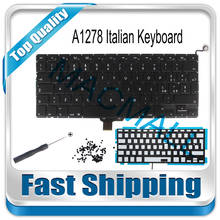 Nuevo teclado italiano con retroiluminación compatible con Macbook Pro A1278 2009 2010 2011 2024 - compra barato