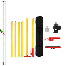 4.2M Telescopic Pole Extend Bracket Holder Support Stand Mount Ceiling Line Leveling Rod for 1/4" and 5/8" Laser Level 2024 - buy cheap