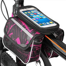 Bolsa de celular para bicicleta, bolsa de feixe dianteiro para e-bike, acessório de equipamento de ciclismo impermeável 2024 - compre barato