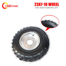 AT23X7-10 Inch Wheel Tubeless Tyre AT23x7-10 Inch Vacuum Tire with Aluminum Alloy Hub for GO KART KARTING ATV UTV Buggy 2024 - buy cheap
