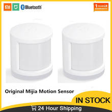 Xiaomi-sensor de corpo humano mijia, movimento pir, sensor de movimento, sem fio, conexão zigbee com o app mi home, kit apple home 2024 - compre barato