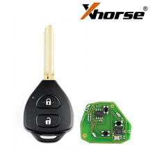 XHORSE XKTO05EN Wired Universal Remote Key for Toyota Style Flat 2 Buttons for VVDI VVDI2 Key Tool English Version 10pcs/lot 2024 - buy cheap