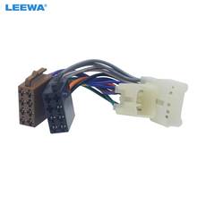 Leewa-adaptador para fio de conversão de áudio estéreo automotivo, para iso, para toyota e cd, chicote de fiação original, unidades principais, cabo # ca6168 2024 - compre barato