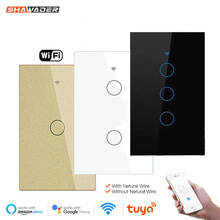 Tuya Wifi Smart Wall Light Switch Glass Screen Touch Sensor Panel Wireless Electrical Remote Control by Alexa Dot Google Home 2024 - buy cheap