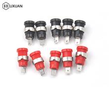 4/10Pcs/lot 4mm Panel Mount Binding Post Connector Banana Female Jack Socket Red And Black Color 2024 - buy cheap