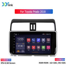 10.1 inch screen android 11 car radio audio system for Toyota Prado 2018 Multimedia video player GPS Navigation 2 din no dvd 2024 - buy cheap