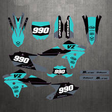 Motorcycle Team Decals Stickers Backgrounds Graphics Kits For Yamaha WRF450 WR450F 2016 2017 2018 For Yamaha 450 WRF 2018-2016 2024 - buy cheap
