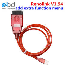 Newest Renolink V1.94 For Renault OBD2 Diagnostic Cable Reno link V1.87 Key Programmer Dashboard Coding/ECU/Airbag Reset 2024 - buy cheap