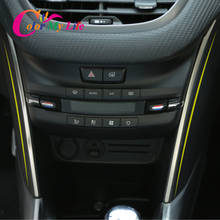 Color My Life Car Central Control Air Condition Side Decoration Bright Strips Sticker for Peugeot 2008 2014 - 2019 Accessories 2024 - compre barato