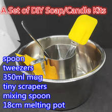 DIY Soap Tools Soy Wax Melts Material Pot Candle Making Sets 18cm Wax Melting Pot 350ml Cup/Mug Mixing Spoon Tweezers 2024 - buy cheap