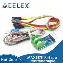 MAX6675 Module + K Type Thermocouple Thermocouple Senso Temperature Degrees Module for arduino 2024 - купить недорого