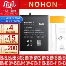 Аккумулятор NOHON для Xiaomi Mi 9 8 SE 6 5 9SE 8SE 6X 5X, батарея для телефона Mi9 Mi8 Mi6 Mi5 Mi5X BM22 BM39 BM3L BM3M BM3D BM3E BN31 BN36 2024 - купить недорого