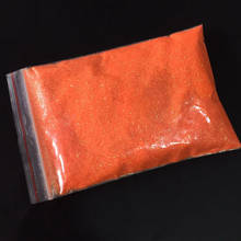 1/128(0.2mm) Neon Shiny Orange Red Color UV Glitter Powder Nail Toe Art Decorations 50g 2024 - buy cheap
